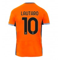 Camisa de Futebol Inter Milan Lautaro Martinez #10 Equipamento Alternativo 2023-24 Manga Curta